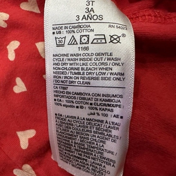 Gap Heart Dress Valentines Day Girls Size 3T - Picture 4 of 6